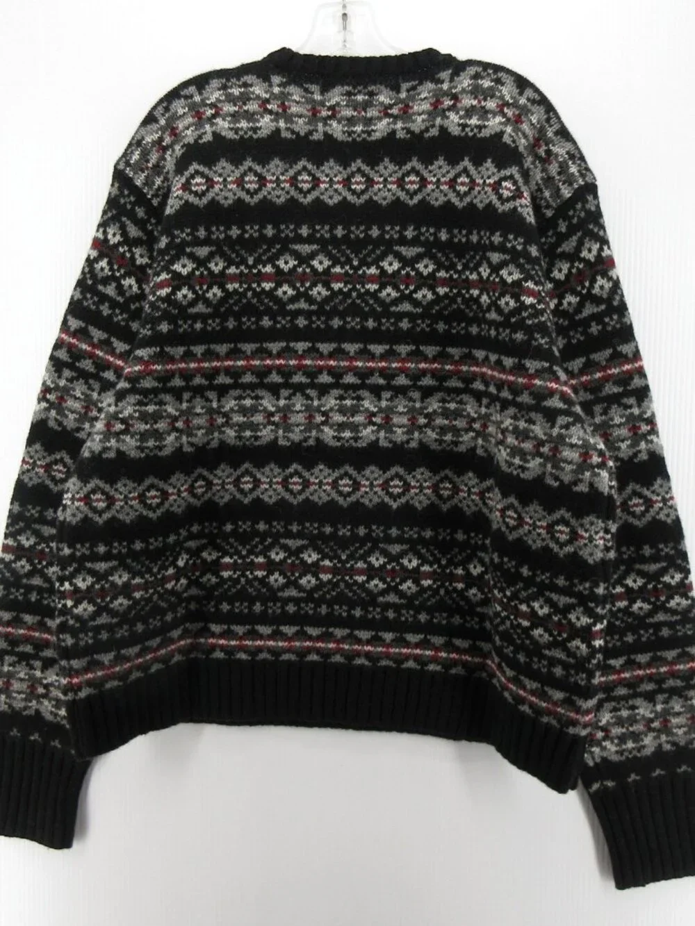 VINTAGE Polo Ralph Lauren Sweater XL Lambswool Fair Isle Nordic Chunky